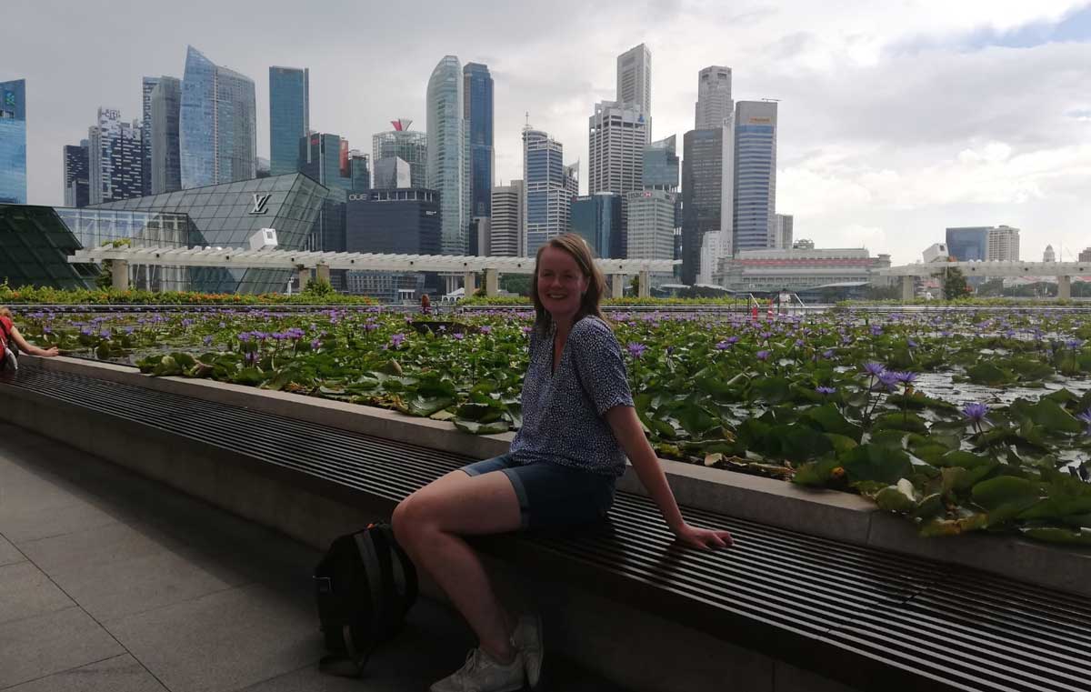 Manager Operations Eveline op educational reis naar Singapore