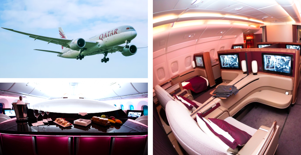 Volledig uitgerust aankomen op bestemming na een heerlijke reis in de Qsuite van Qatar Airways!