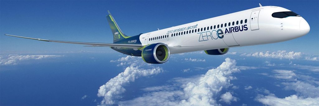 Groener reizen met het ZEROe toestel van Airbus.
