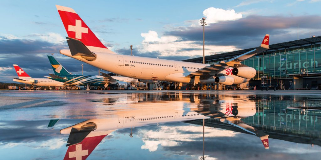 De beste luchtvaartmaatschappijen van 2022: Swiss International Air Lines.