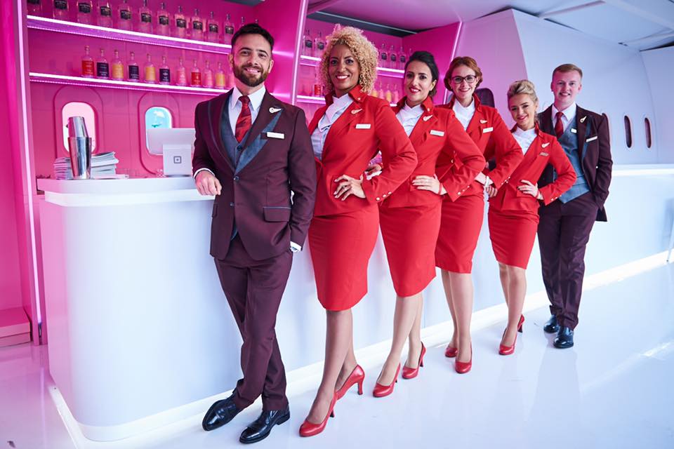 De 10 meest stijlvolle uniformen van luchtvaartmaatschappijen - Virgin Atlantic