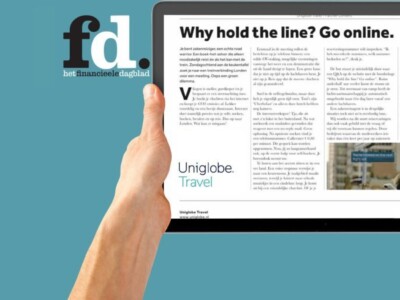 Artikel Financieel Dagblad: Why hold the line? Go online – Uniglobe Travel