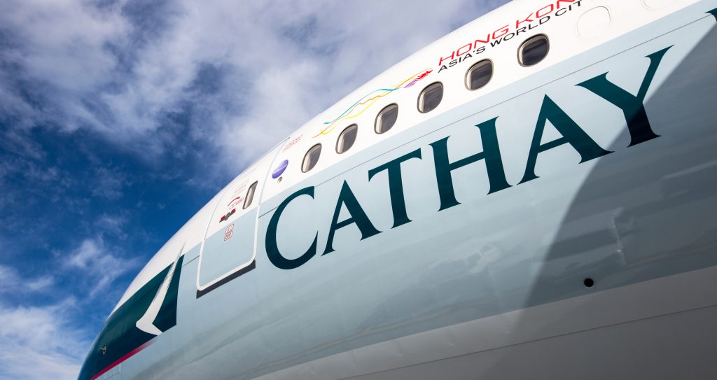 De beste luchtvaartmaatschappijen van 2023: Cathay Pacific.