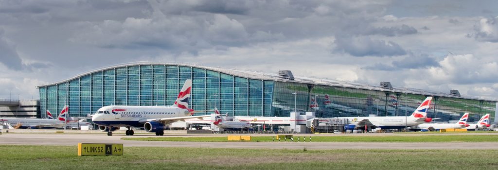 Overstappen in Londen: Londen Heathrow Airport.